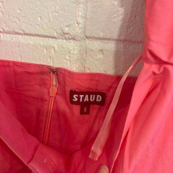 NWT Staud elio dress in pink plumeria - Picture 6 of 6